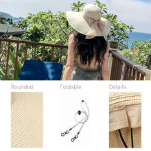 Load image into Gallery viewer, Summer Beach Wide Brim Sun Hats, UPF 50+

