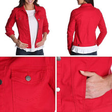 Load image into Gallery viewer, Women&#39;s Stretch Denim Jacket
