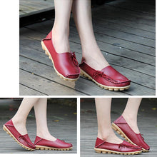 Load image into Gallery viewer, Women&#39;s Leather Loafers Moccasins

