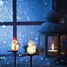 Load image into Gallery viewer, Super Cute Waterproof Solar Snowman Lamp
