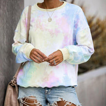 Load image into Gallery viewer, Tie-dye Crew Neck Long Sleeve T-Shirt
