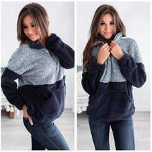Load image into Gallery viewer, Autumn and winter fashionable pocket zipper Plush coat
