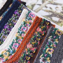 Load image into Gallery viewer, Vintage Embroidered Floral Socks (5 pairs)
