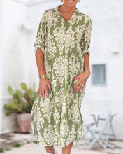Load image into Gallery viewer, Floral print slit dress
