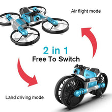 Load image into Gallery viewer, 2 in 1 Folding RC Drone and Motorcycle Vehicle
