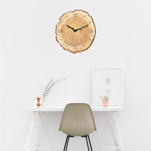 Load image into Gallery viewer, Wooden Annual Rings Wall Clock
