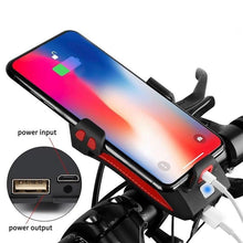 Load image into Gallery viewer, Mobile Phone Bracket with Bicycle Lights
