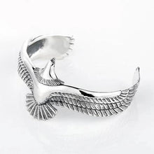 Load image into Gallery viewer, Adjustable Silver eagle bracelet
