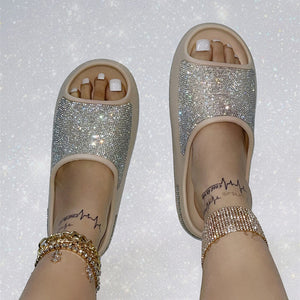 Women's Gorgeous Summer Rhinestone Slippers