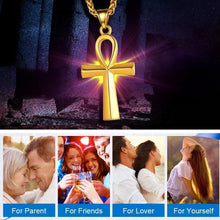 Load image into Gallery viewer, Stainless steel ancient Egyptian Cross men&#39;s Necklace
