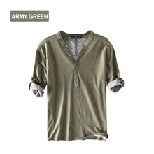Load image into Gallery viewer, Half Sleeve Henley Shirts
