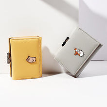 Load image into Gallery viewer, Three Folding Multi-Card Female Wallet
