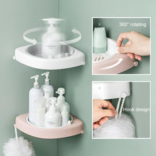 Load image into Gallery viewer, Bathroom Corner Rotatable Shelf
