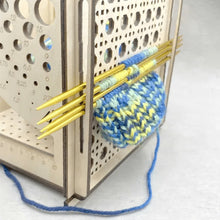 Load image into Gallery viewer, All-in-one Wooden Yarn Bowl - Multifunctional knitting tool
