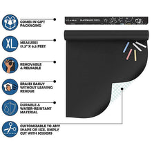 Load image into Gallery viewer, Black Chalkboard Stickers Adhesive Blackboard
