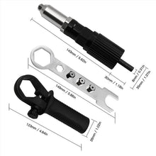 Load image into Gallery viewer, Professional Rivet Gun Adapter Kit 🛠With 4Pcs Different Nozzle Bolts
