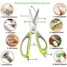 Load image into Gallery viewer, 8-in-1 Multifunctional Kitchen Scissors
