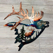 Load image into Gallery viewer, Rustic Style Wild Animals Metal Wall Decoration Art

