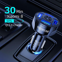 Load image into Gallery viewer, 4 Ports USB Car Charge Fast Charging
