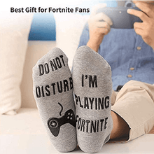 Load image into Gallery viewer, Do Not Disturb I'm Playing Fortnite Funny Cotton Socks, 1 Pair
