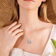 Load image into Gallery viewer, Tree of Life Sister on the Swing Cry-stal Pendant Necklace
