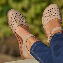 Load image into Gallery viewer, Women Round Toe Hollow-out Summer Sandals
