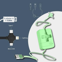 Load image into Gallery viewer, 4-in-1 Data Cable Phone Stand
