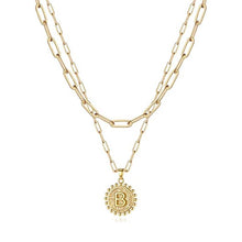Load image into Gallery viewer, Gold Initial Necklaces for Women
