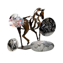 Load image into Gallery viewer, Handmade Adonis Metal Horse Sculpture
