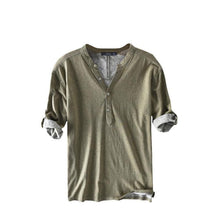 Load image into Gallery viewer, Half Sleeve Henley Shirts
