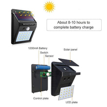 Load image into Gallery viewer, Hirundo 20 LED Solar Lamps Outdoor

