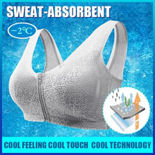 Load image into Gallery viewer, Front Zipper Breathable Bra
