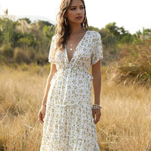 Load image into Gallery viewer, V-neck Bohemian Dress
