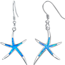 Load image into Gallery viewer, Starfish Earrings with Hoops
