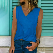 Load image into Gallery viewer, Classic V-Neck Sleeveless T-shirt
