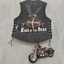 Load image into Gallery viewer, Motorcycle vest hanging clock
