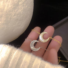 Load image into Gallery viewer, Fashion Rhinestone Moon Necklace
