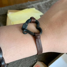 Load image into Gallery viewer, Handmade Love Horseshoe Nail Bracelet
