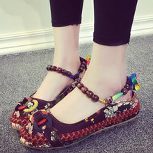 Load image into Gallery viewer, Women&#39;s Handmade Beaded Embroidered Shoes
