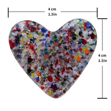 Load image into Gallery viewer, Colorful Glass Pocket Heart
