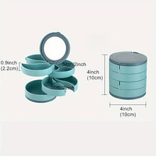 Load image into Gallery viewer, 4 Layers Rotatable Jewelry Storage Box
