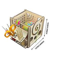 Load image into Gallery viewer, All-in-one Wooden Yarn Bowl - Multifunctional knitting tool
