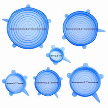 Load image into Gallery viewer, Hirundo Silicone Stretch lid, 6PCS (Blue)
