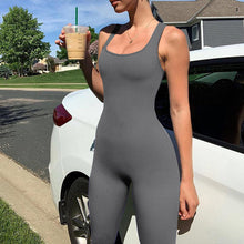 Load image into Gallery viewer, One Piece Tank Top Thigh Slimming Workout Jumpsuit
