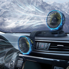Load image into Gallery viewer, Dual Head Car Auto Cooling Air Circulator Fan
