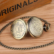 Load image into Gallery viewer, To My Son Quartz Pocket Chain Watch
