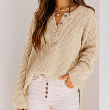 Load image into Gallery viewer, Button Solid Sweater

