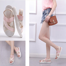 Load image into Gallery viewer, Peep Toe Comfortable Sport Casual Flat Sandals
