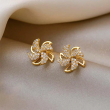 Load image into Gallery viewer, Rotating Windmill Earrings
