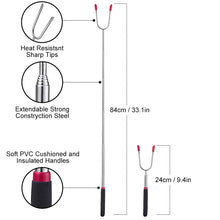 Load image into Gallery viewer, Telescopic Barbecue Forks
